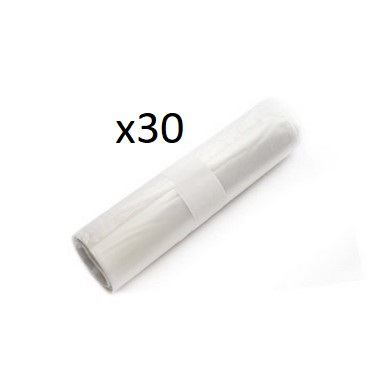 Bolsas De Basura 85X105Cm Transparente 100L (Caja De 30 Rollos) 600 Bolsas