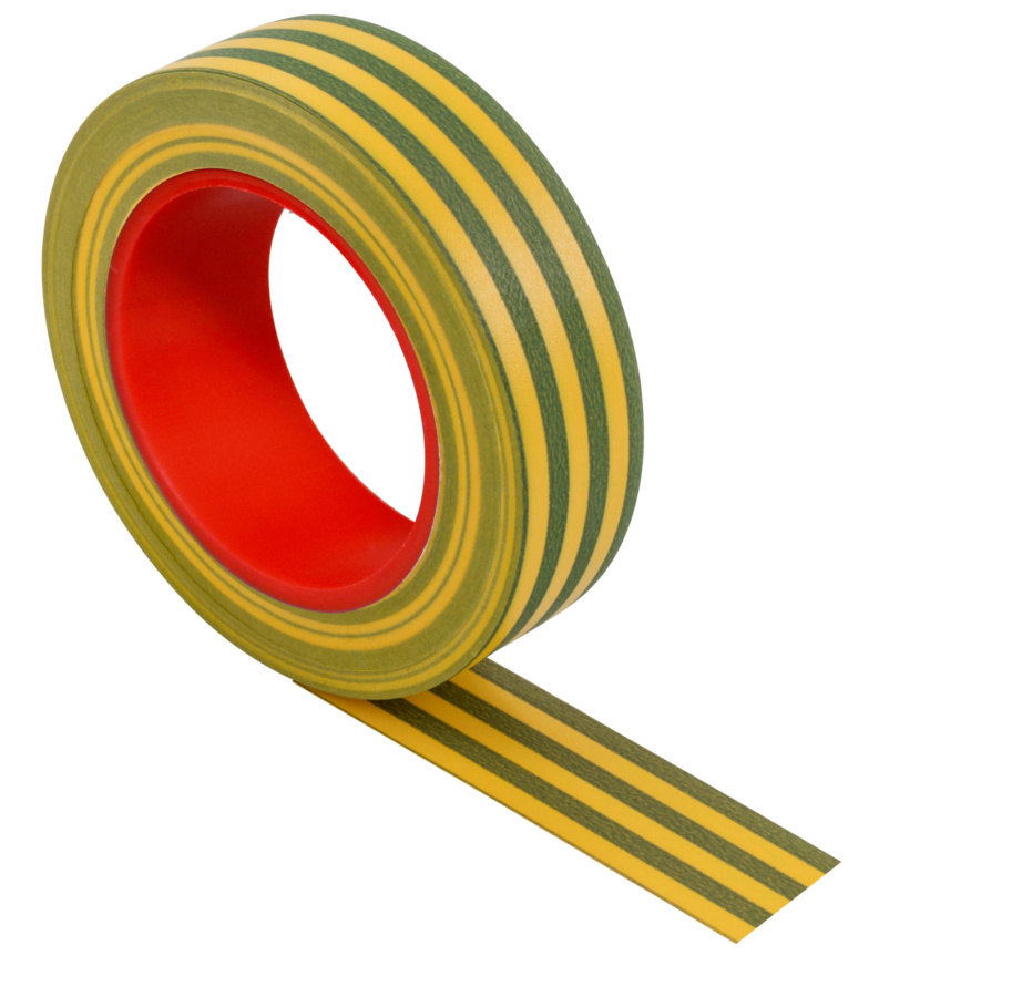 CINTA AISLANTE - CINTA-AISLANTE-PVC-19MMX25M-AMAR/VERDE