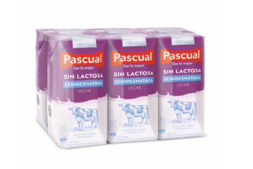 Leche Pascual Sin Lactosa Semidesnatada 200 ml