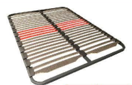 SOMIER MULTILAMINAS + 5 PATAS - 90X190 CM