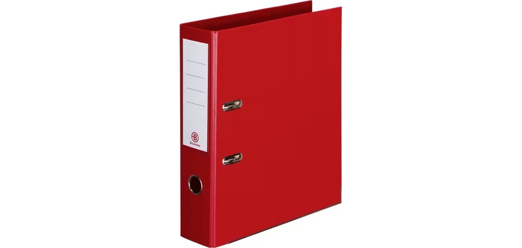 ARCHIVADOR DE PALANCA BRUNEAU A4 LOMO 5 CM ROJO