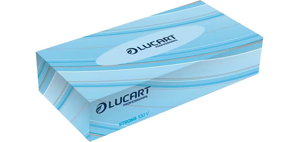 PAÑUELOS FACIALES LUCART STRONG 100V - CAJA DE 100