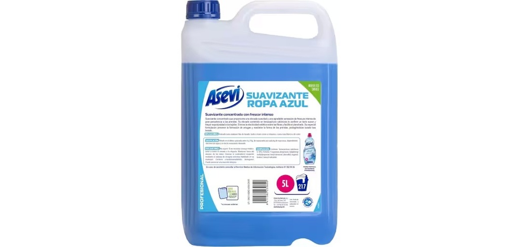 SUAVIZANTE PROFESIONAL ASEVIA - GARRAFA 5L